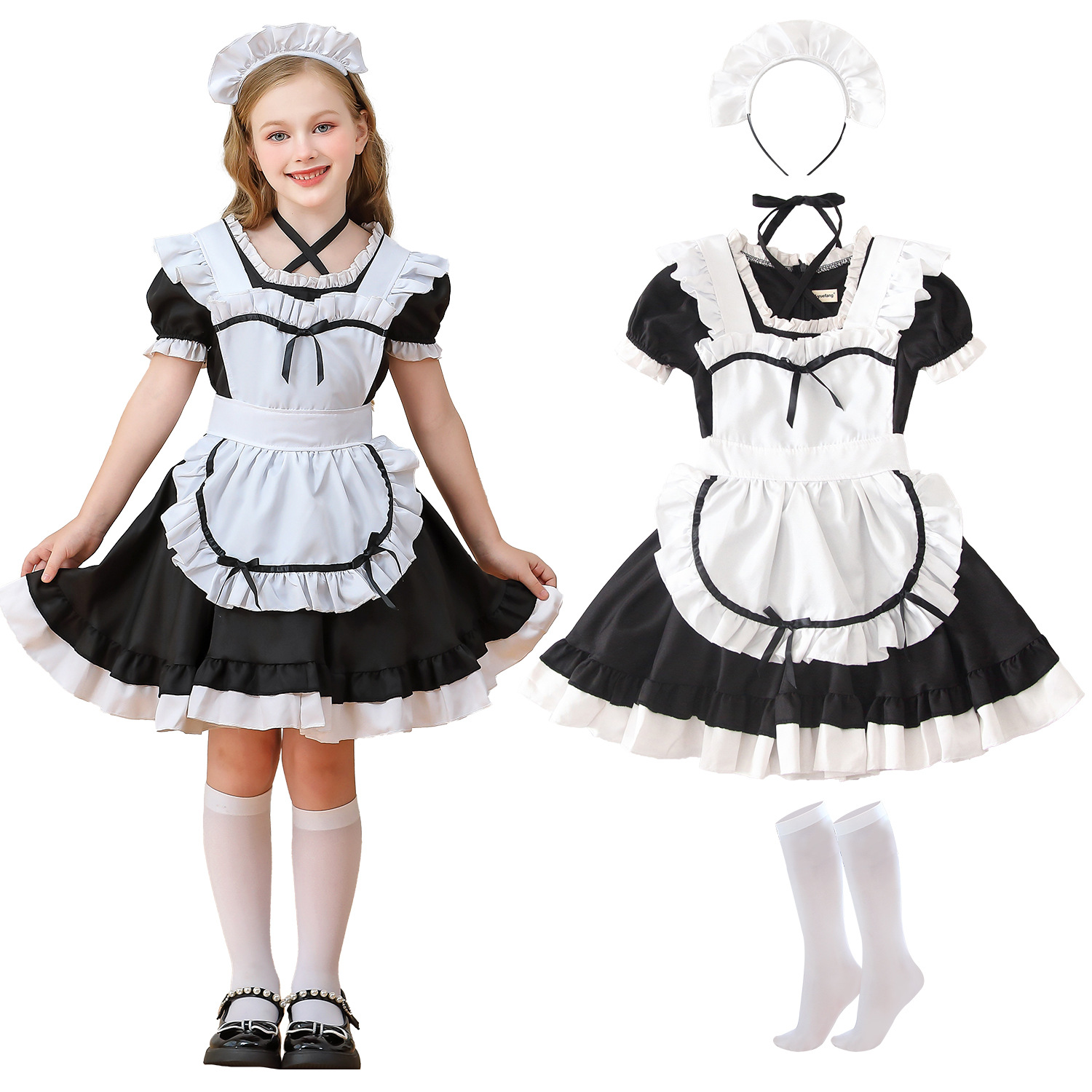 Baby Clothing Sizes - فستان تنكري للخادمة على طراز لوليتا