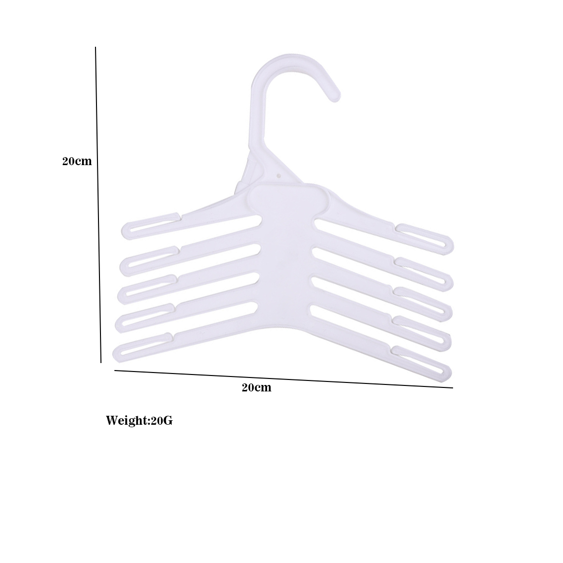 Baby Clothing Layers - 20 قطعة من علاقات الملابس البلاستيكية