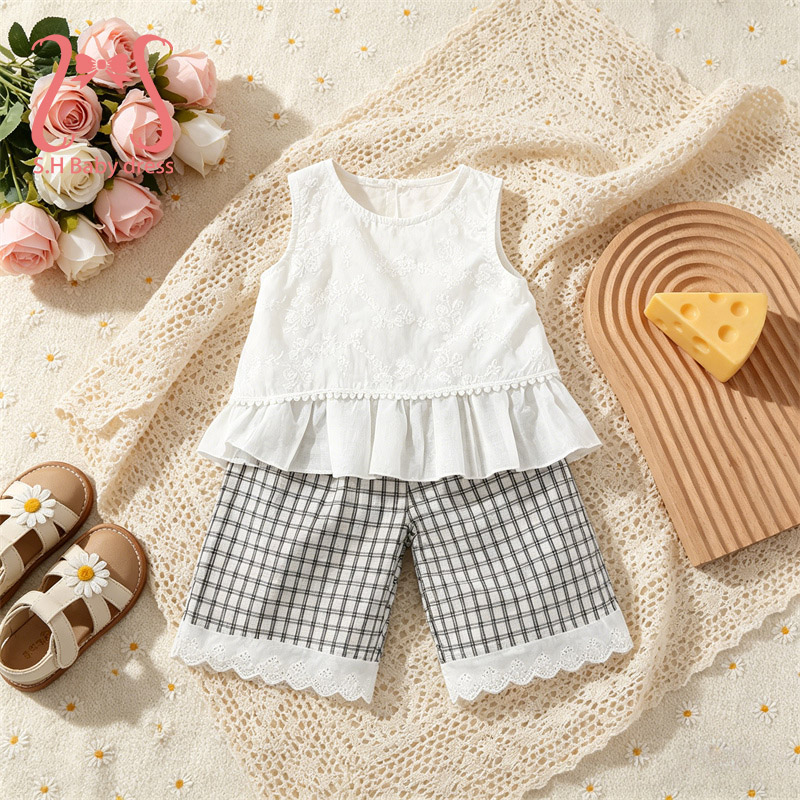 Baby Clothing H&M - طقم ملابس صيفي للأطفال من قطعتين،