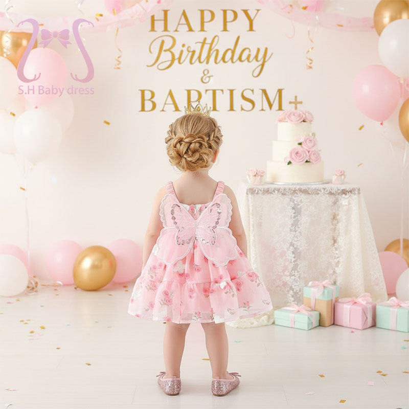 فستان أطفال صيفي بحمالات مزين  - مراجعة Baby Clothing H&M وسعره
