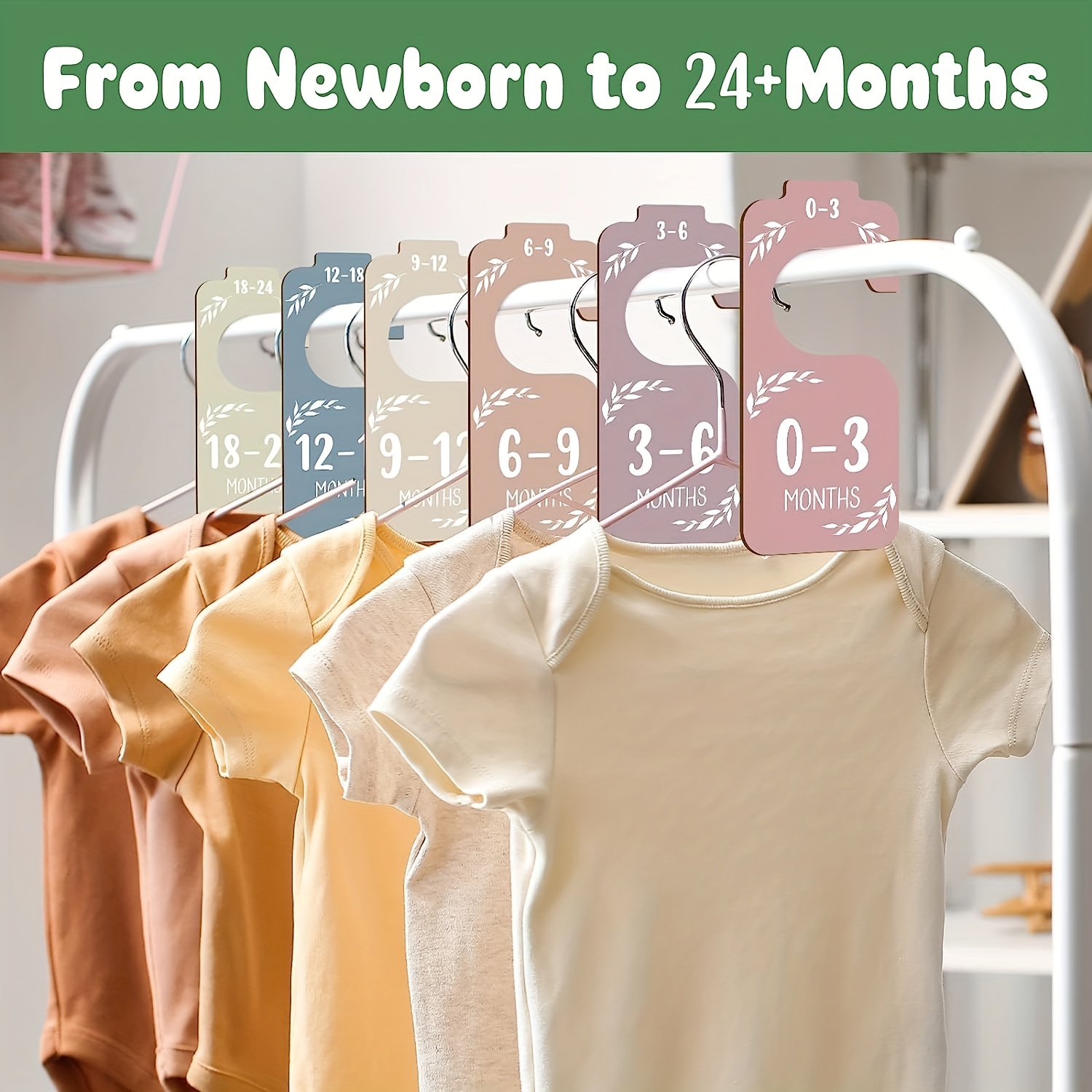 8 قطع فواصل خزانة أطفال خشبية  - مراجعة Baby Clothing Wardrobe وسعره