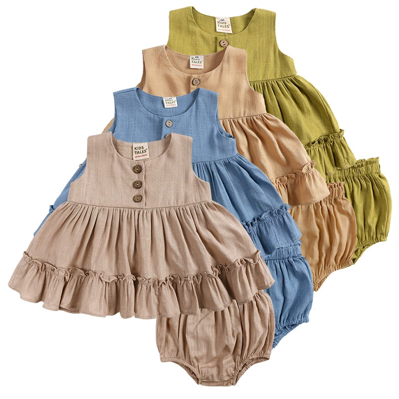 القطن الكتان طفل الفتيات الملا - مراجعة Baby Clothing Layers وسعره