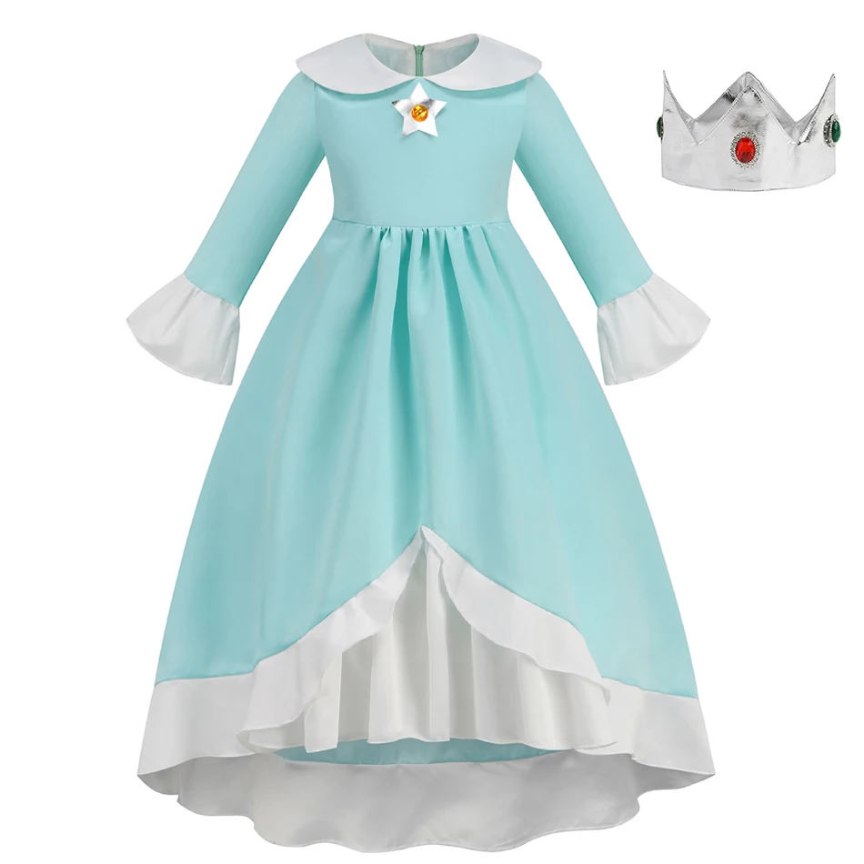 فستان الأميرة الخوخ فتاة 2-10  - مراجعة Baby Clothing Sizes وسعره