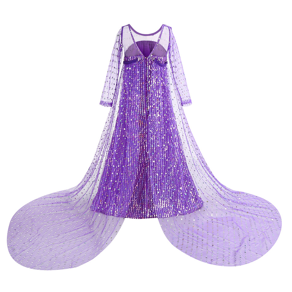 فستان إلسا البنفسجي للهالوين ل - مراجعة Baby Clothing Sizes وسعره