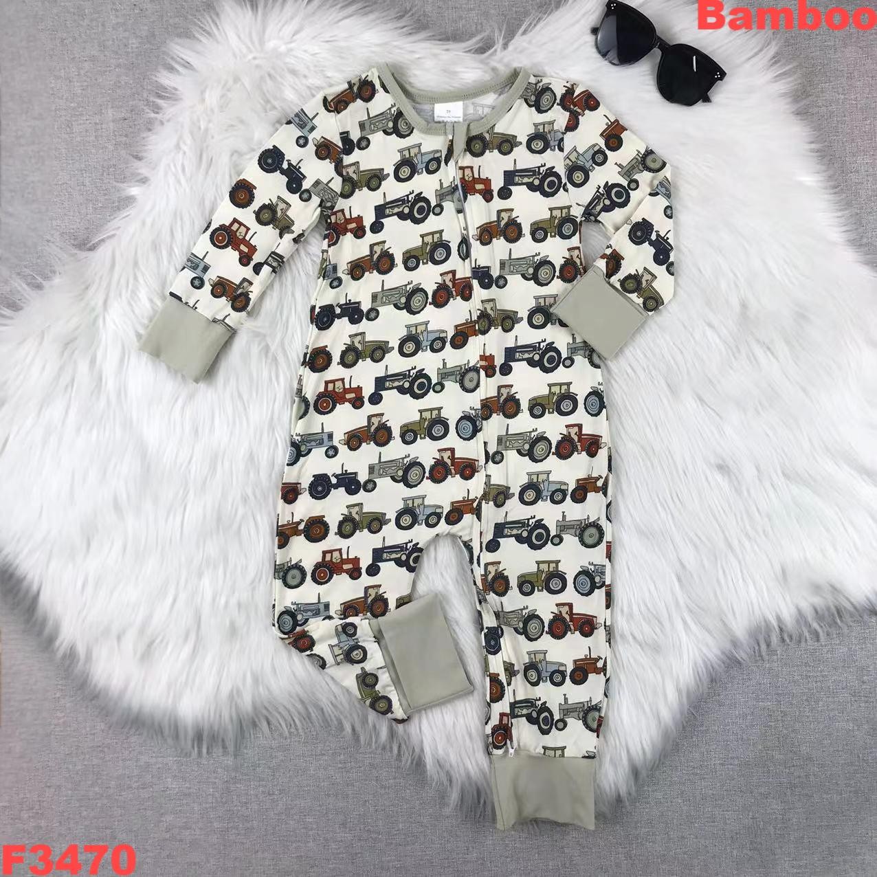 رومبير بأكمام طويلة وطبعة بقرة - مراجعة Bamboo Bodysuit Baby وسعره