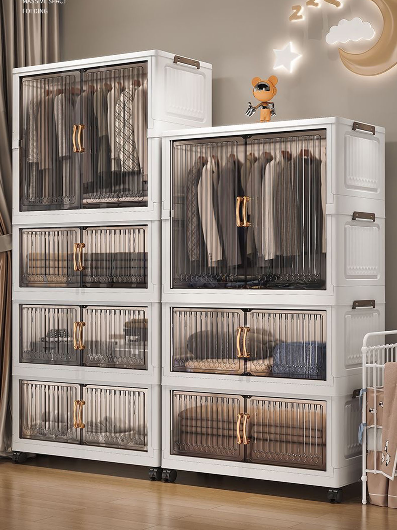خزانة تخزين سميكة قابلة للطي ب - مراجعة Baby Clothing H&M وسعره