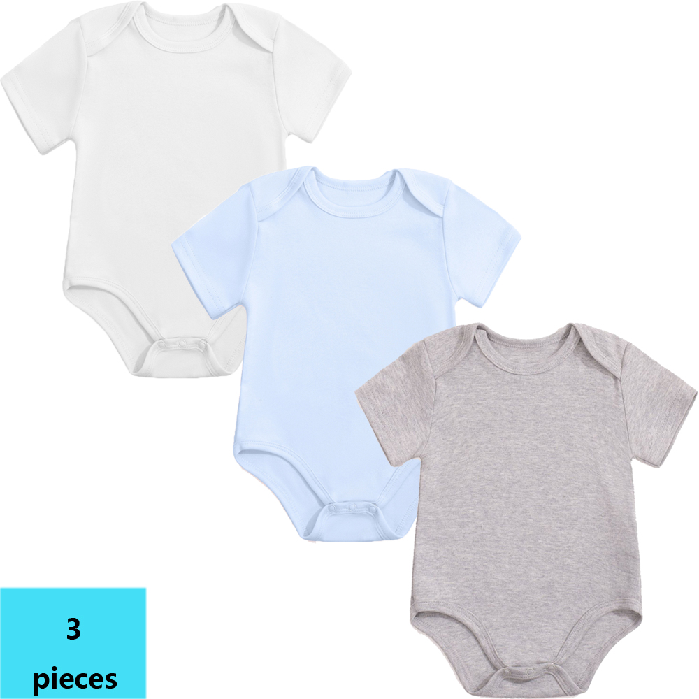 3 قطع بدلة قطنية قصيرة الأكمام - مراجعة Bamboo Bodysuit Baby وسعره