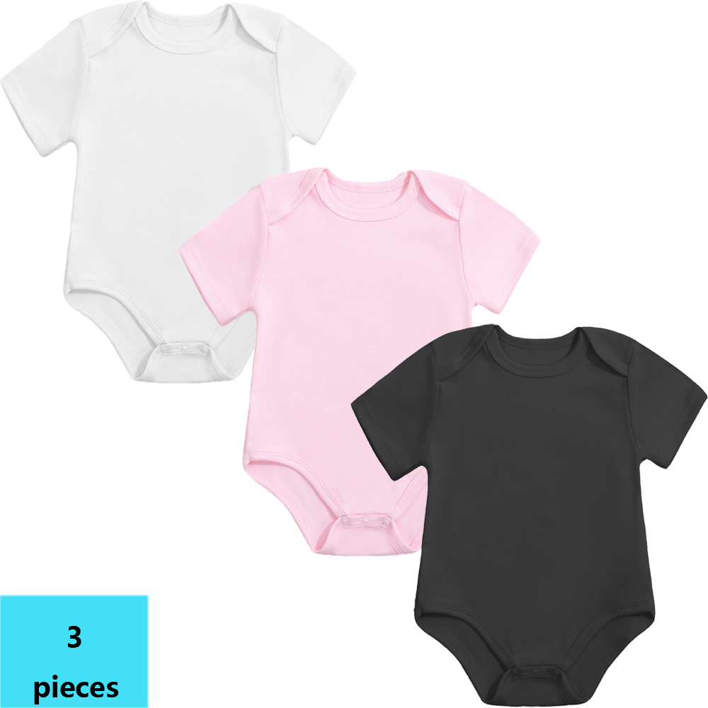 3 قطع بدلة قطنية قصيرة الأكمام - مراجعة Bamboo Bodysuit Baby وسعره